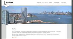 Desktop Screenshot of lefrak.com