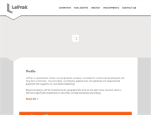 Tablet Screenshot of lefrak.com